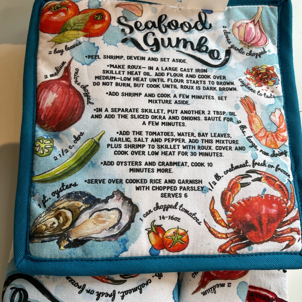 Kitchen Set - Towel, Mitt ,PotHolder - Picture 3 of 5